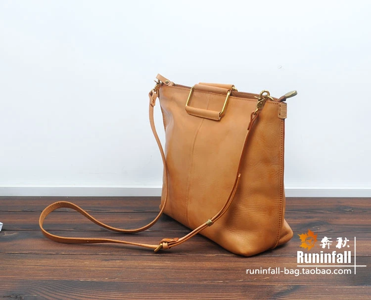 AETOO застежкой-молнией в Корейском стиле первый слой кожи hand-made A4 женский посылка дубления Ретро складки дикий плечо Месседжер