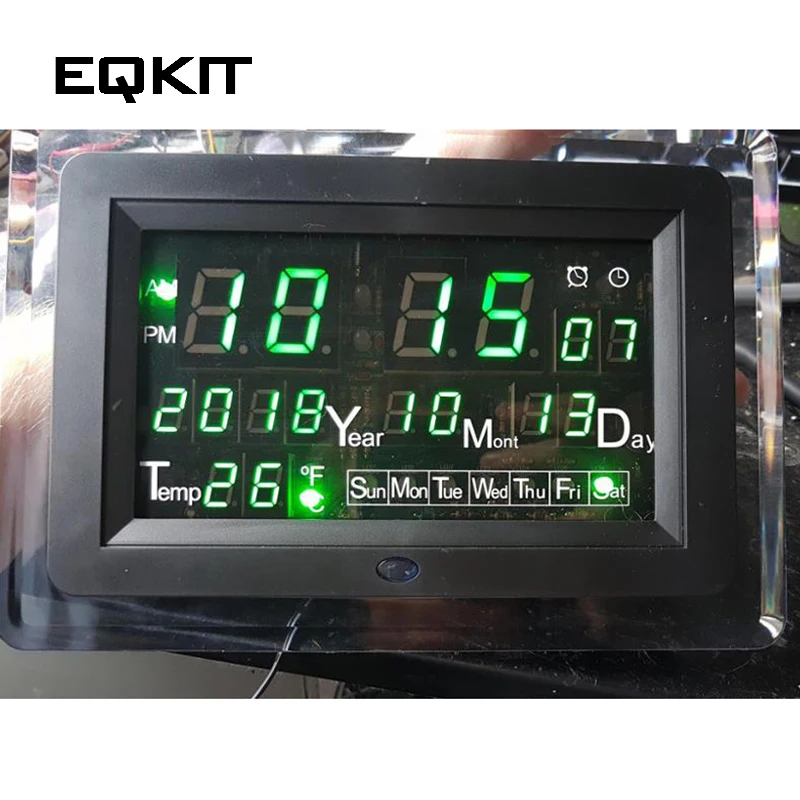 ECL 1227 0 5 дюймов красного зеленого и синего цвета &quotсделай сам&quot электронные часы