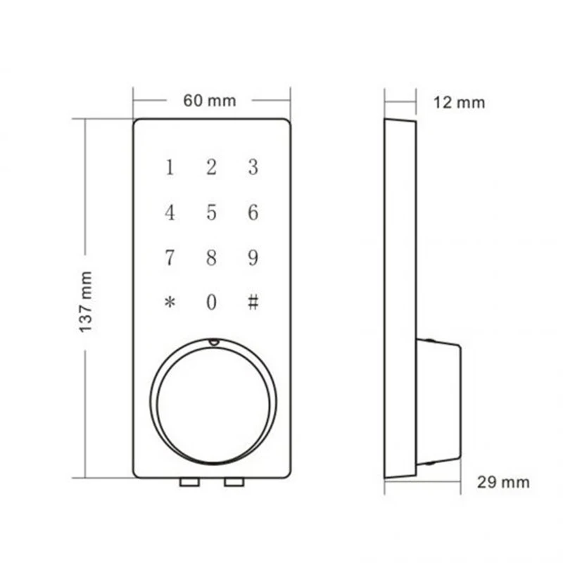 Смартфон Bluetooth дверной замок сенсорный экран введите пароль чтобы открыть дверь