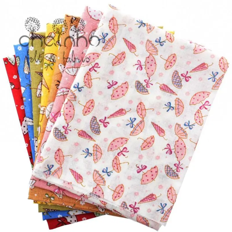 Тонкая хлопковая ткань для вырезок четверть ткани квилтинга рукоделия шаблон 7