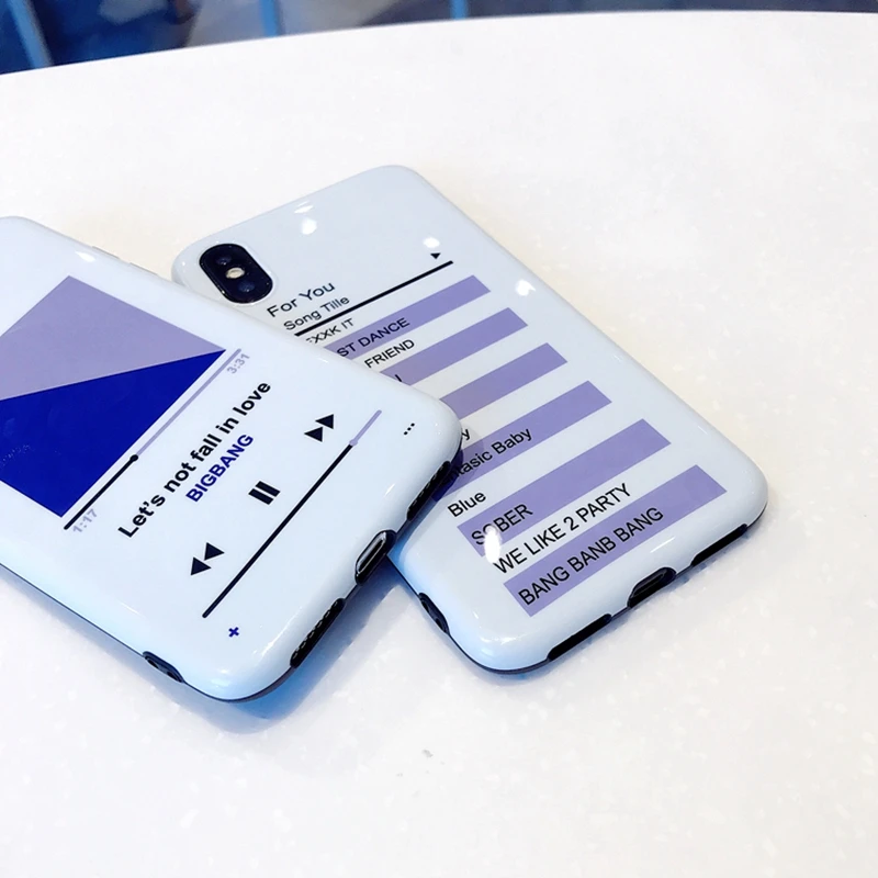 Wmzsucc музыкальный плеер Bigbang песни Мягкие TPU Полный Обложка чехол для iPhone 6/6s/6 Plus/6s