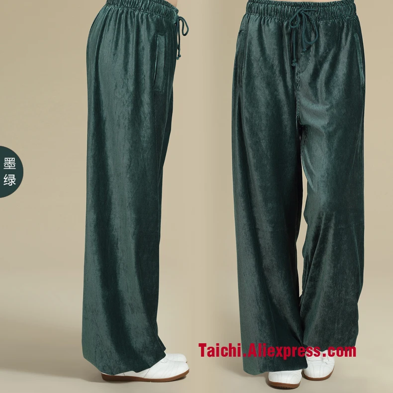 

Chinese men and women practicing Tai Chi pants corduroy pants Home Furnishing drawstring Yoga leisure sports pants