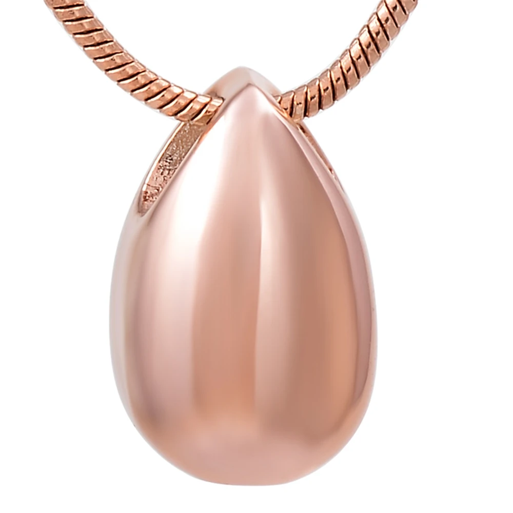 Памятный кулон Tear Drop Shape ожерелье с кремационной урной для праха Φ Подвеска из