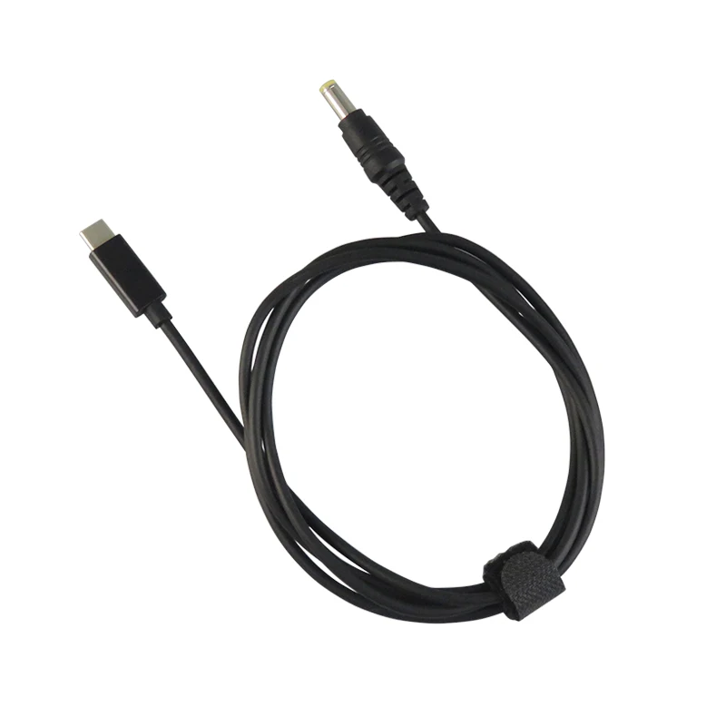 Usb type C штекер для DC 5,5*2,5 мм Мужской адаптер удлинитель для передачи данных кабель питания 150 см черный