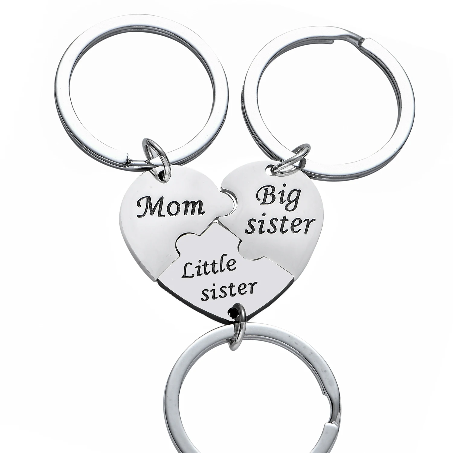 12 штук оптовая продажа 3 шт. Big Sister (старшая сестра) Little мама цепочка для ключей Sis