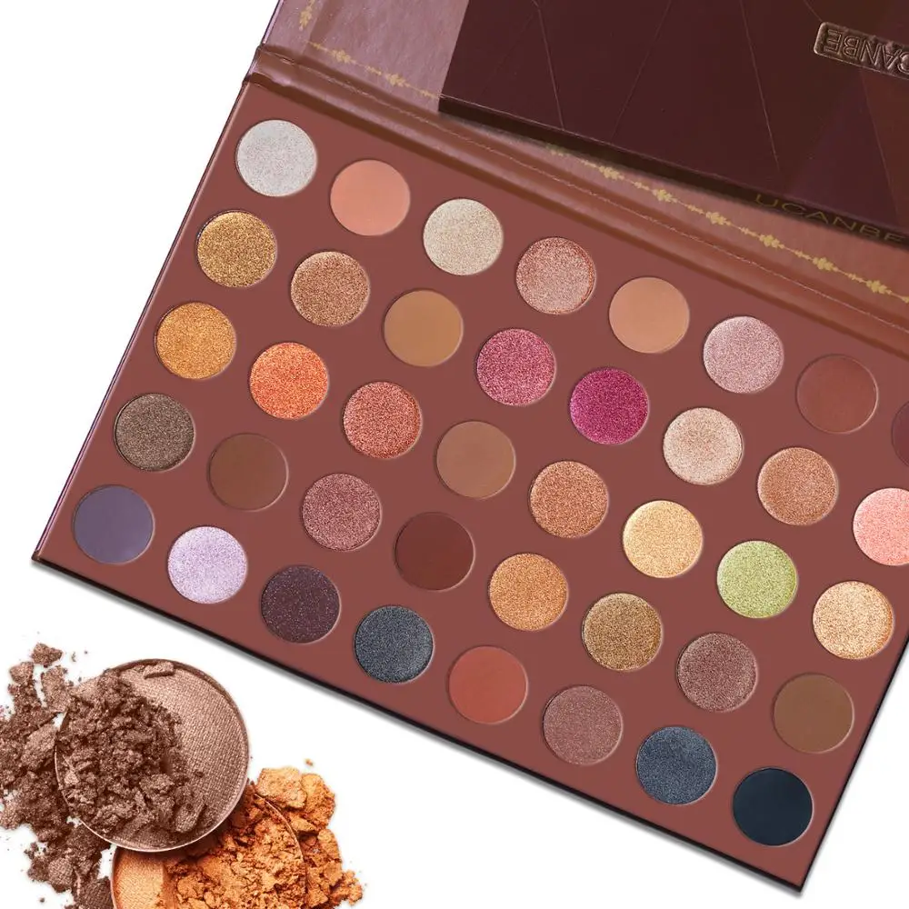 Ucanbe Новый CHOCO FUSION 40 цветов Тени для век бронза с перламутровым блеском Палетка