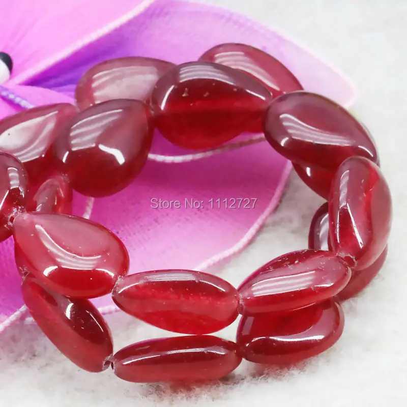 Аксессуары для рукоделия красный халцедон слезы капля свободные DIY бусины