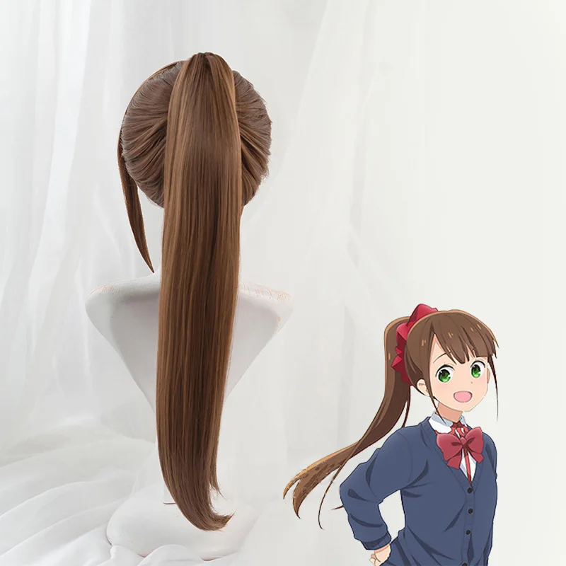 Cosroad Honsho Aru парик Hitoribocchi no Marumaru Seikatsu Косплей парики костюм для девочек коричневый