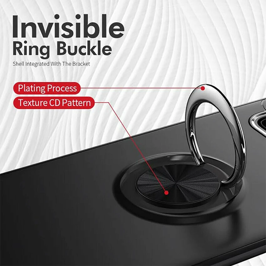Luxury Car Holder Stand Magnetic Bracket Ring TPU+Metal Case Back Cover Coque For Samsung Galaxy S10 Plus Lite S10e S10plus s10+ |