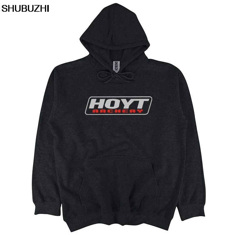 HOYT стрельба из лука охотничий лук логотип черная футболка толстовка с капюшоном S-2XL100% Смешные изделия из хлопка рубашки с капюшоном sbz1120 - Цвет: black