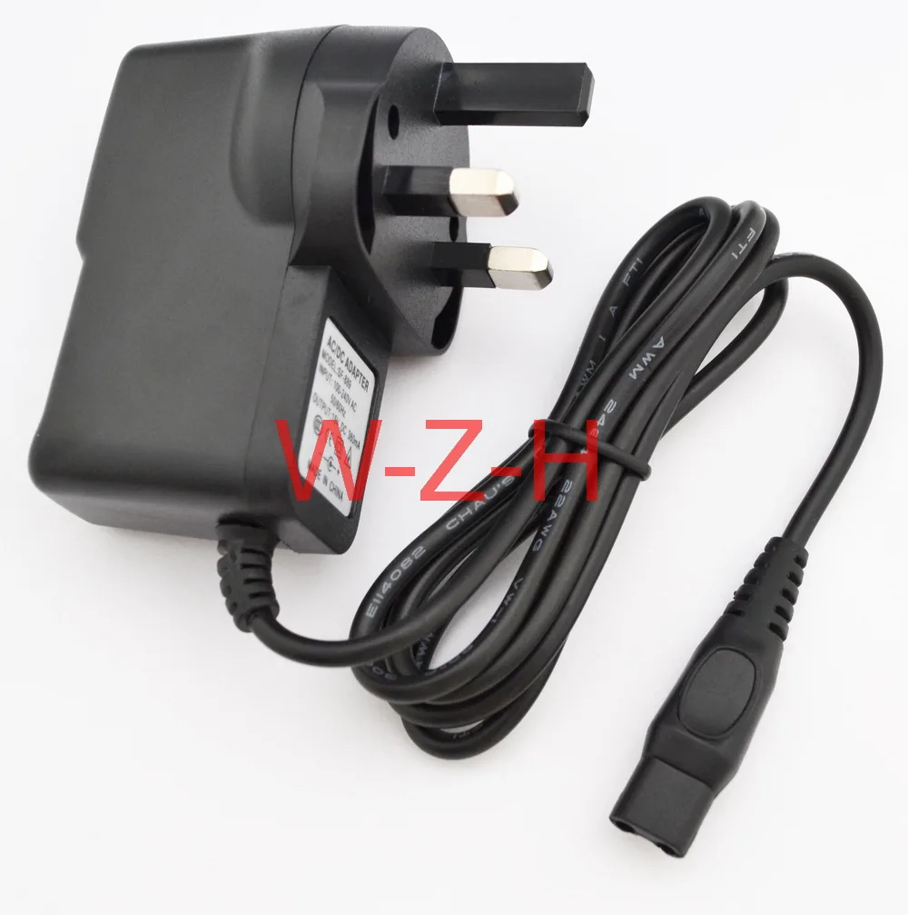 Высококачественный адаптер сетевого питания с двумя штыревыми вилками 50PCS 15V 360mA и 380mA для зарядки PHILIPS Shaver HQ8505 HS8020 HQ8875 S20.