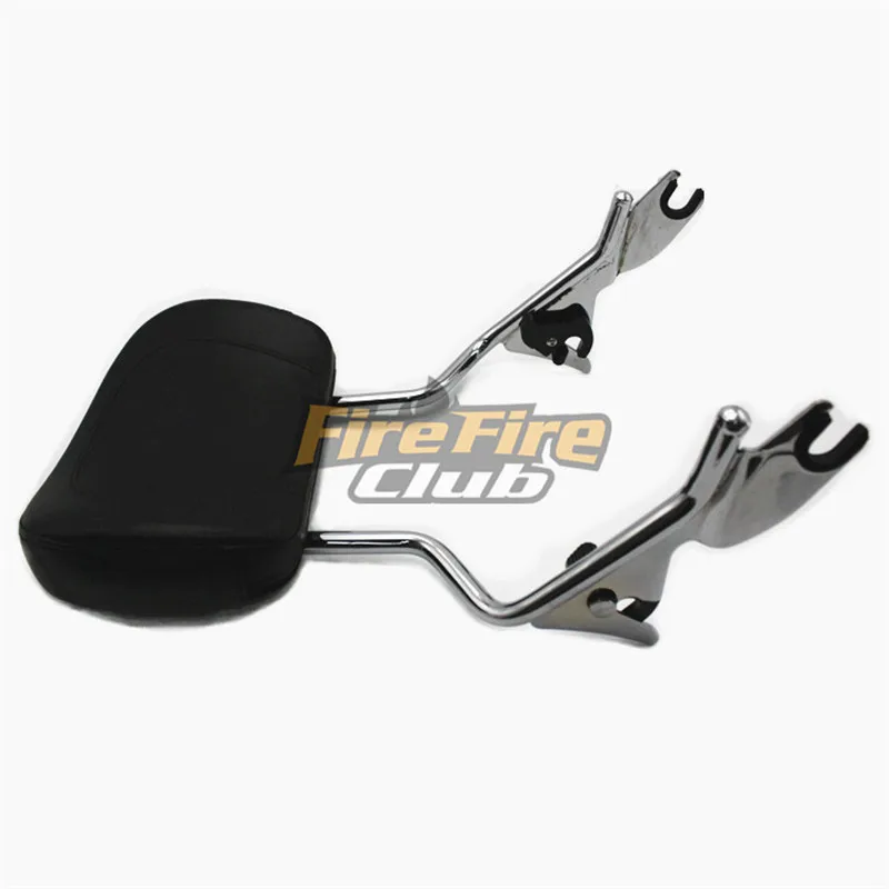 Черный Сисси Бар пассажира съемная спинка w/Pad для Harley Touring Road Street Glide FLHR FLHX FLHT FLTR 2009