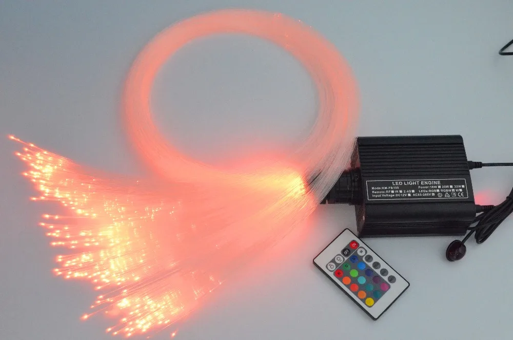 16 Вт RGB 24 клавиши светильник light engine + 150 шт. 0 75 мм 2 м комплект оптического волокна |
