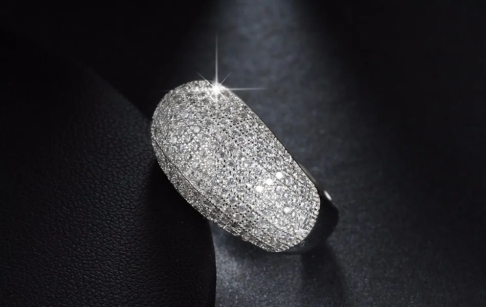 ORSA JEWELS винтажное Женское Обручальное кольцо с покрытием 196 шт. Роскошные AAA Кубический Цирконий Очаровательные вечерние ювелирные изделия для женщин AOR123