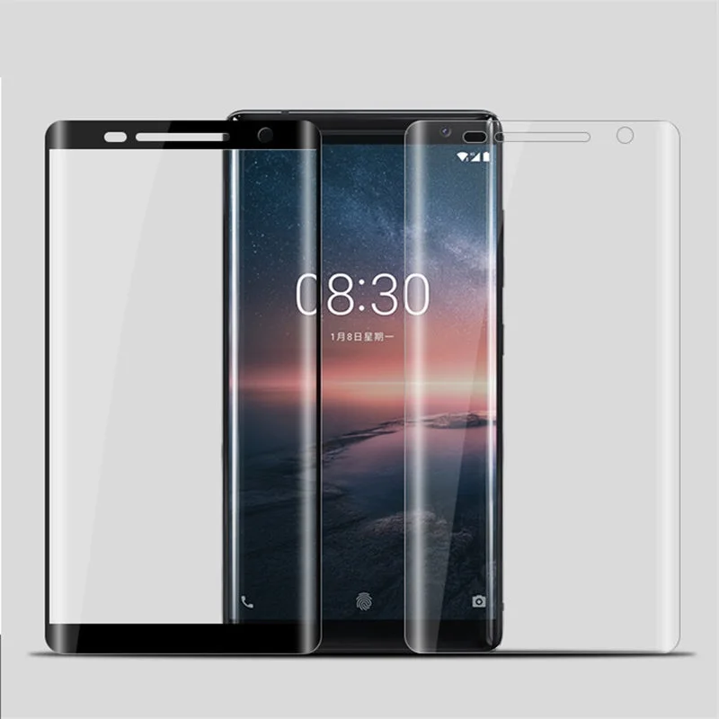 3D закаленное стекло для Nokia 8 Sirocco Global Surface полное покрытие экрана протектор TA 1042