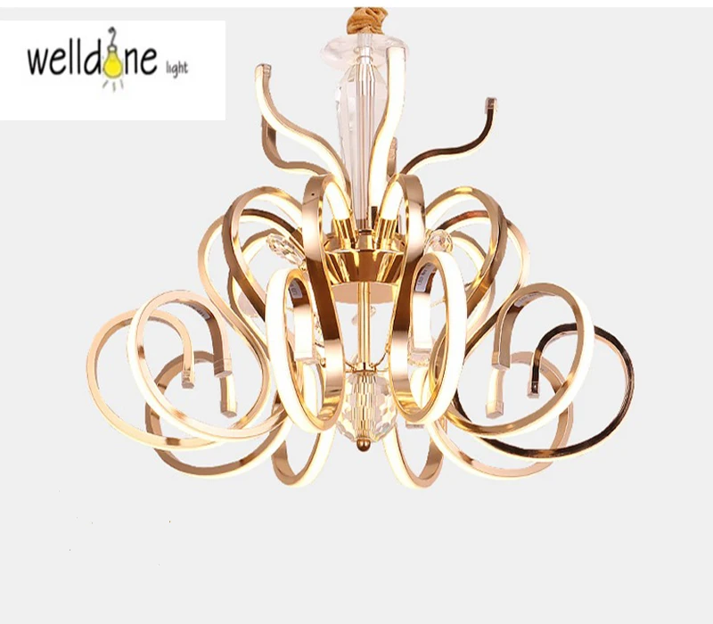 

New Modern LED Pendant Light Creative Style Home Decoration Avize Dimmable Acrylic Hanging Lamp with Butterfly Lustre 65cm 75W
