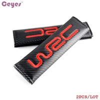 ceyes auto seat belt cover car styling car pads fit for wrc mitsubishi ford abarth 500 stilo ducato honda kia carbon car styling