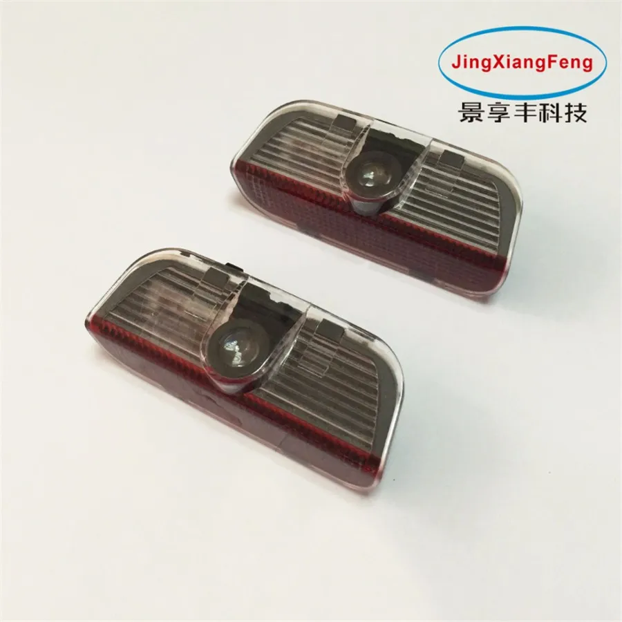 JingXiangFeng, 2 шт., светодиодный светильник с тенями-привидениями, Лампа для проектора на дверь автомобиля, чехол с логотипом для skoda Superb, от 2009 до