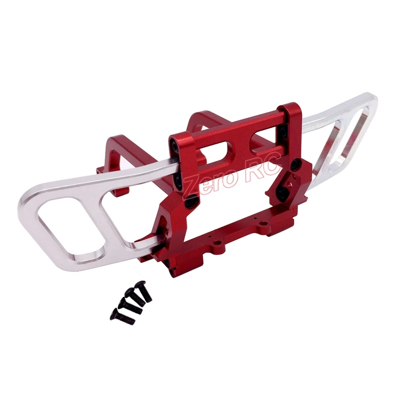 CNC полностью алюминиевый передний бампер (красный) для 1/10 RC Rock AXIAL WRAITH Crawler Truck|bar