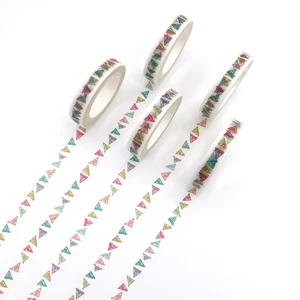 1 шт. креативная треугольная Васи-лента ручной росписи для самостоятельного оформления дневника, милые Канцтовары, наклейка для скрапбукинга