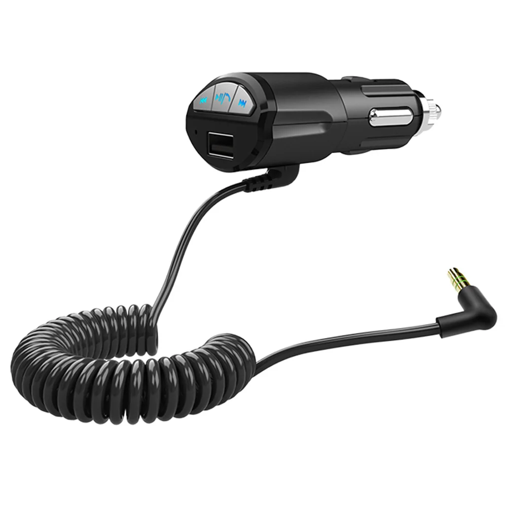 Новый Автомобильный Bluetooth Hands free AUX стерео аудио приемник крепится со стандартным