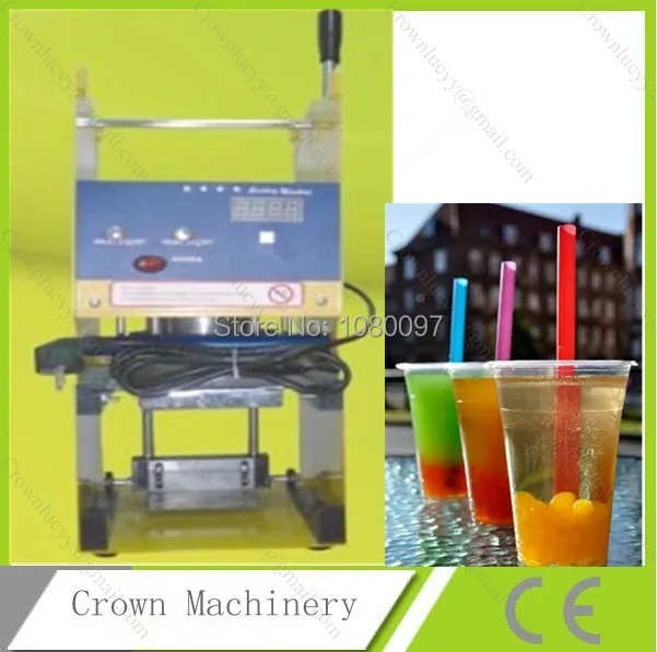 Boba Bubble Tea ручная электрическая машина для запечатывания пластиковых стаканчиков