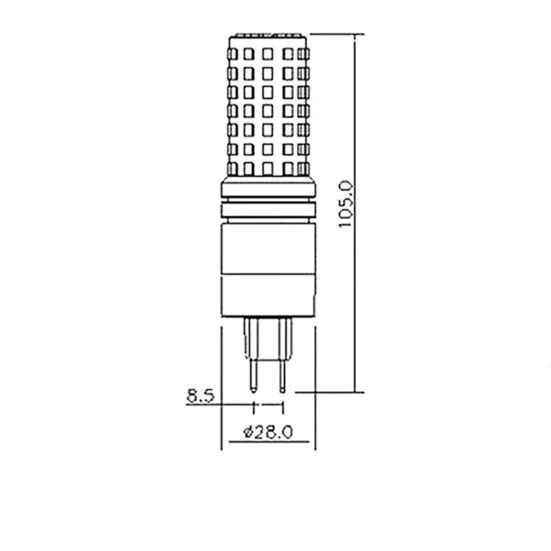 G12 СВЕТОДИОДНАЯ ЛАМПА 10 Вт Кукурузы Лампы AC85-265V Ультра-Яркий 2835SMD Теплый Белый