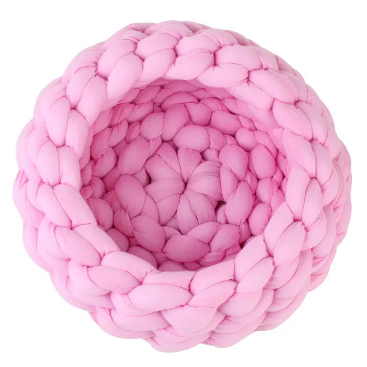 ST-M329 Pink SMARTPET ручной работы Вязание собака кошка кровать щенок котенок Гнездо Дом пещера корзина спальный мешок собаки питомник DIY Дом для питомцев - Цвет: ST-M329 Pink