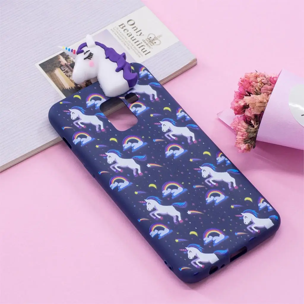 For Samsung Galalxy A8 (2018) 3D Doll Unicorn Panda TPU POP Soft Phone Case Cover |