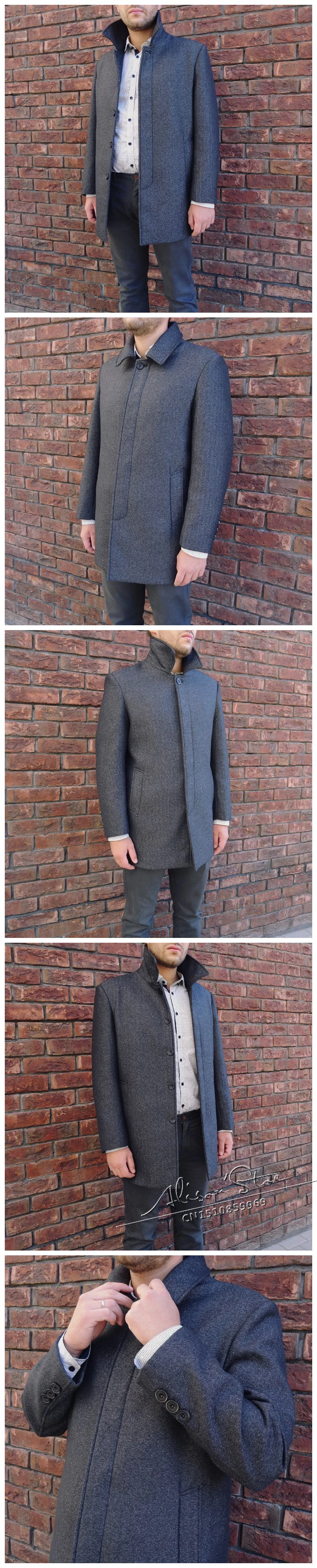 Mu Yuan Yang 5XL 6XL 7XL мужские шерстяные куртки осень зима длинное шерстяное пальто для мужчин Шерсть и смесь однобортное пальто большой размер
