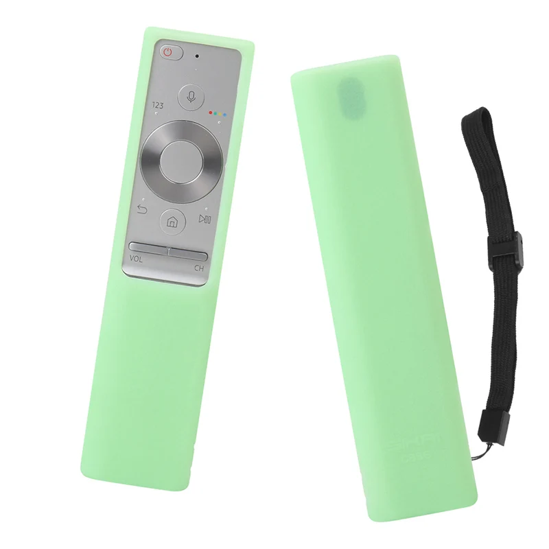 green only case BN59-01265A чехлы с пультом дистанционного управления для samsung QLED smart tv силиконовый чехол SIKAI - Цвет: green only case