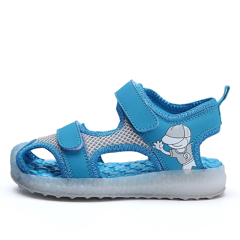 Дети led сад обуви для Обувь мальчиков и модная одежда девочек мягкая подошва