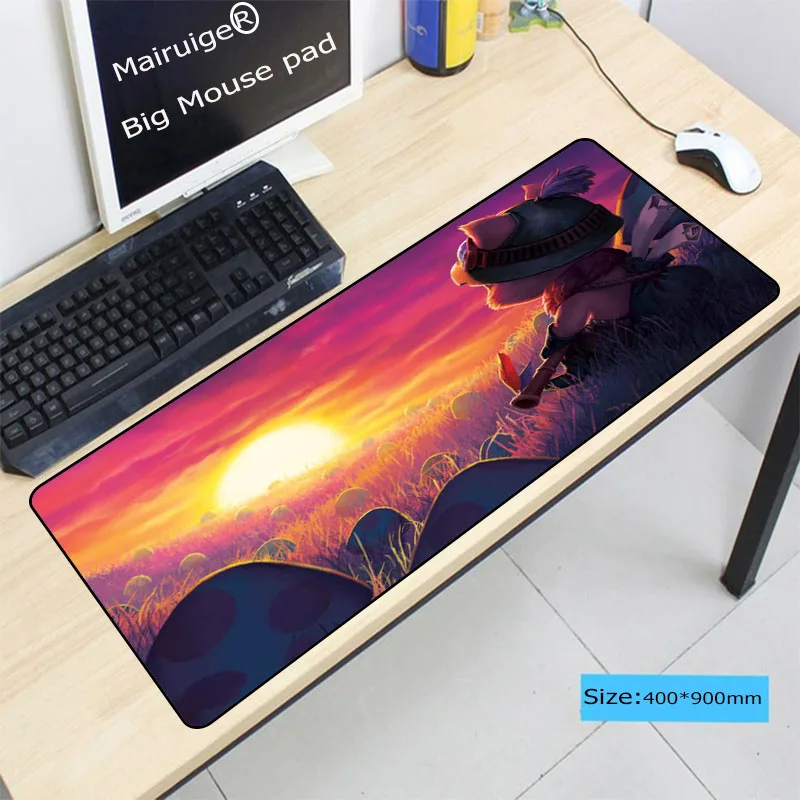 Игровой коврик для мыши Mairuige League of Legends с фиксируемыми краями большой ПК компьютера ноутбука CS GO dota 2