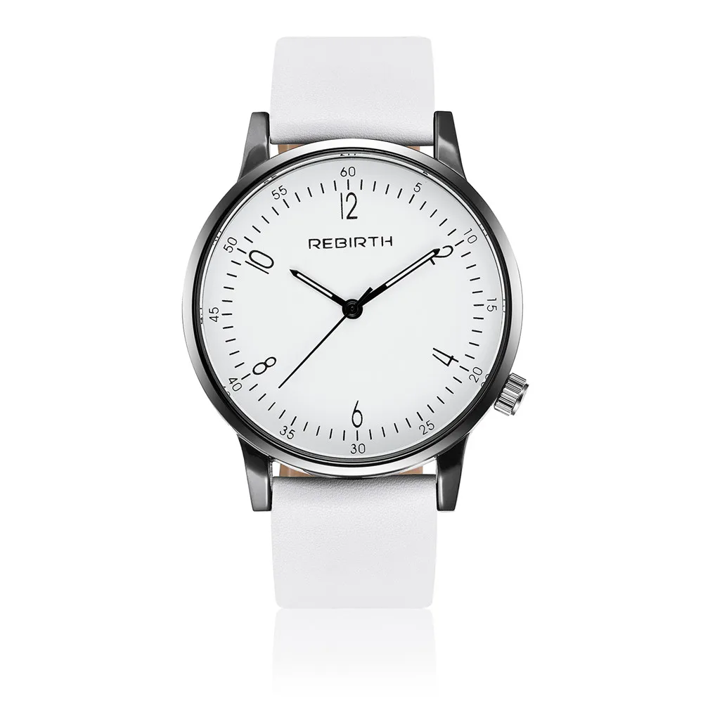 Часы REBIRTH Classic New Fancy унисекс мужские и женские кварцевые часы аналоговые модные