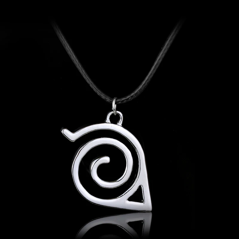 

Trendy Fashion New Pendant Necklace Double Bands Konoha Sign For Men And Women Wholesale And Retail