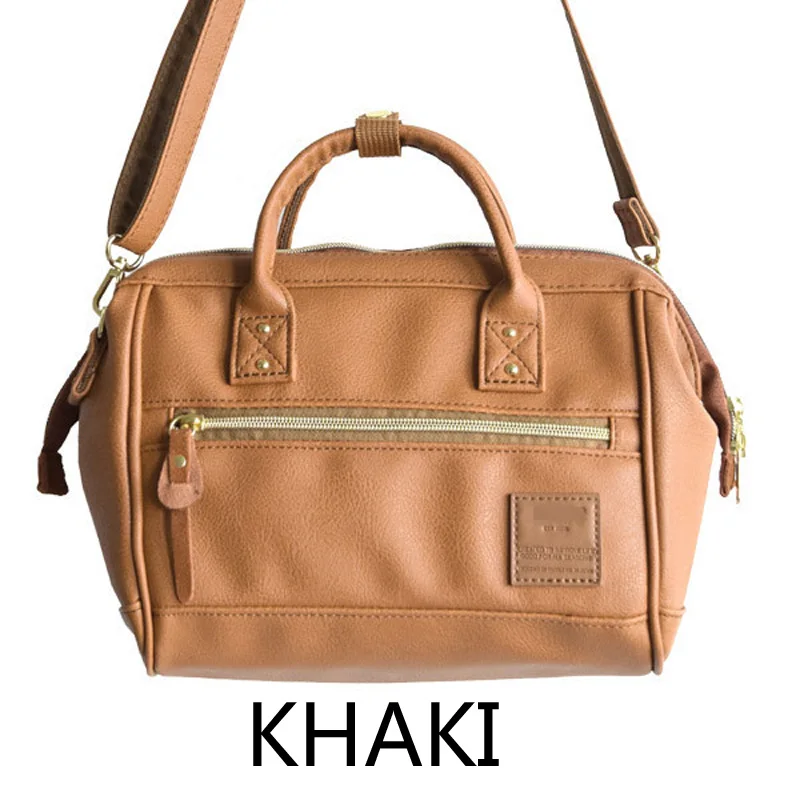 Khaki Модные искусственная кожа женщин сумки бостон сумка дамы сумки плеча crossbody Сумки Роскошные сумки женские сумки дизайнер - Цвет: Khaki