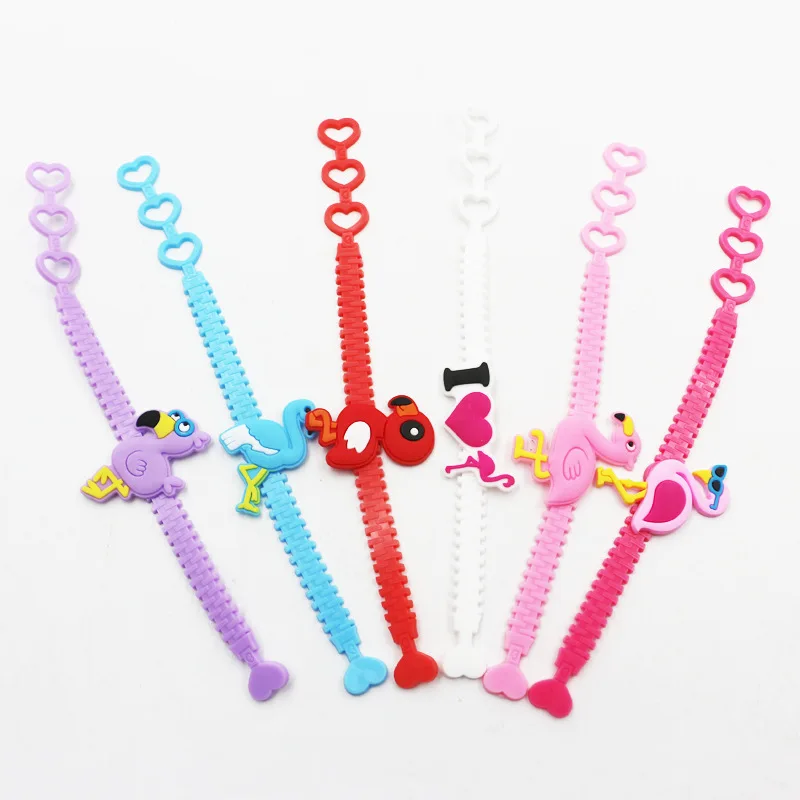 10 шт. Новые Вечерние резиновые браслеты с единорогом Детские вечерние украшения