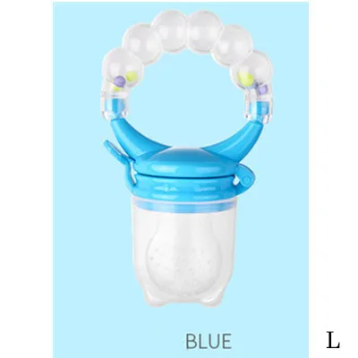 blue-L Детское питание Соска Силиконовая соска для кормления фруктов соска мягкий инструмент для кормления Соска Силиконовая детская - Цвет: blue-L