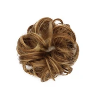 chignon hair bun hairpiece curly hair pieces scrunchie extensions black brown synthetic hair bun wigs for women heat resistant