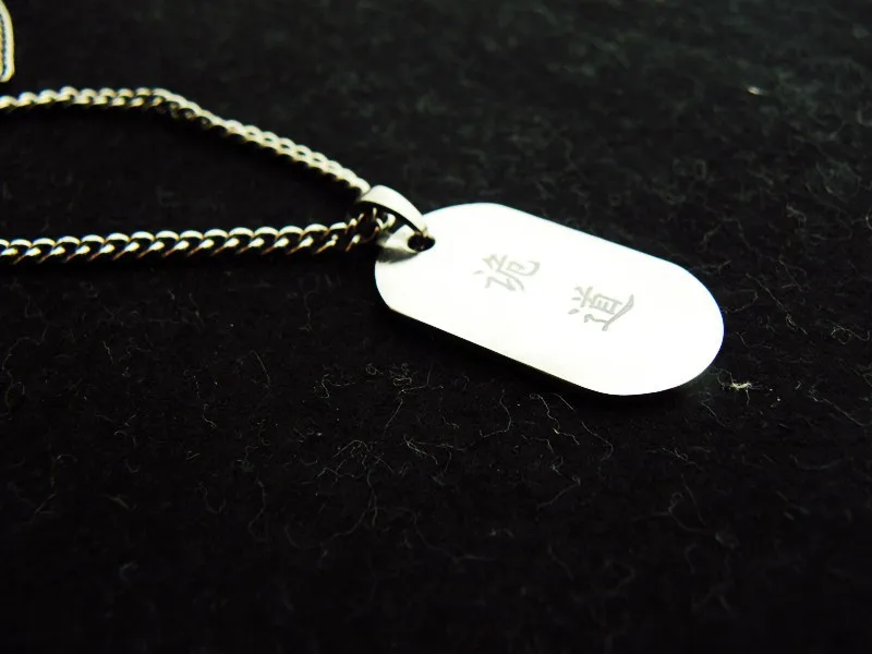 Pure Titanium теги декоративные подвески солдаты бренд надписи выгравированы фото |