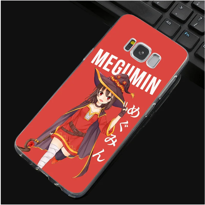 DREAMFOX N142 Megumin Мягкий ТПУ силиконовый чехол для samsung Galaxy Note S 3 4 5 6 7 8 9 Edge Plus Grand Prime |