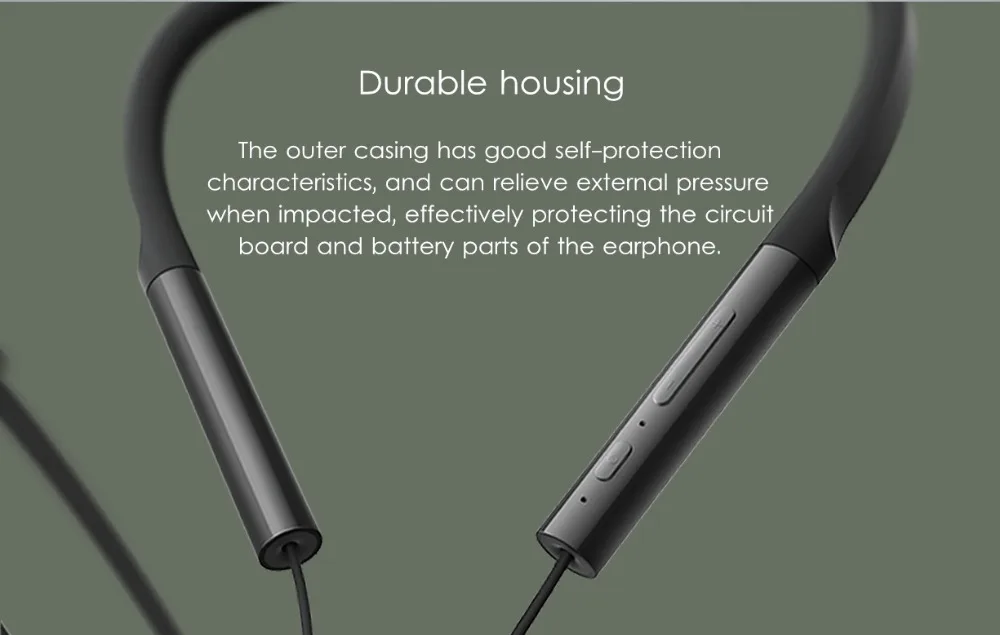 Mi jia Bluetooth воротник гарнитура наушники спортивные беспроводные Bluetooth наушники-вкладыши магнитные mi c Play Dual Dyna mi c наушники