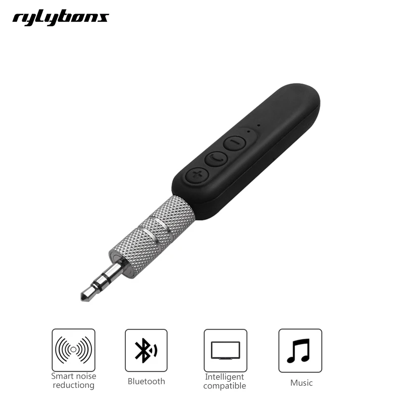 Rylybons беспроводной автомобильный Bluetooth Aux музыкальный приемник мм 3 5 аудио