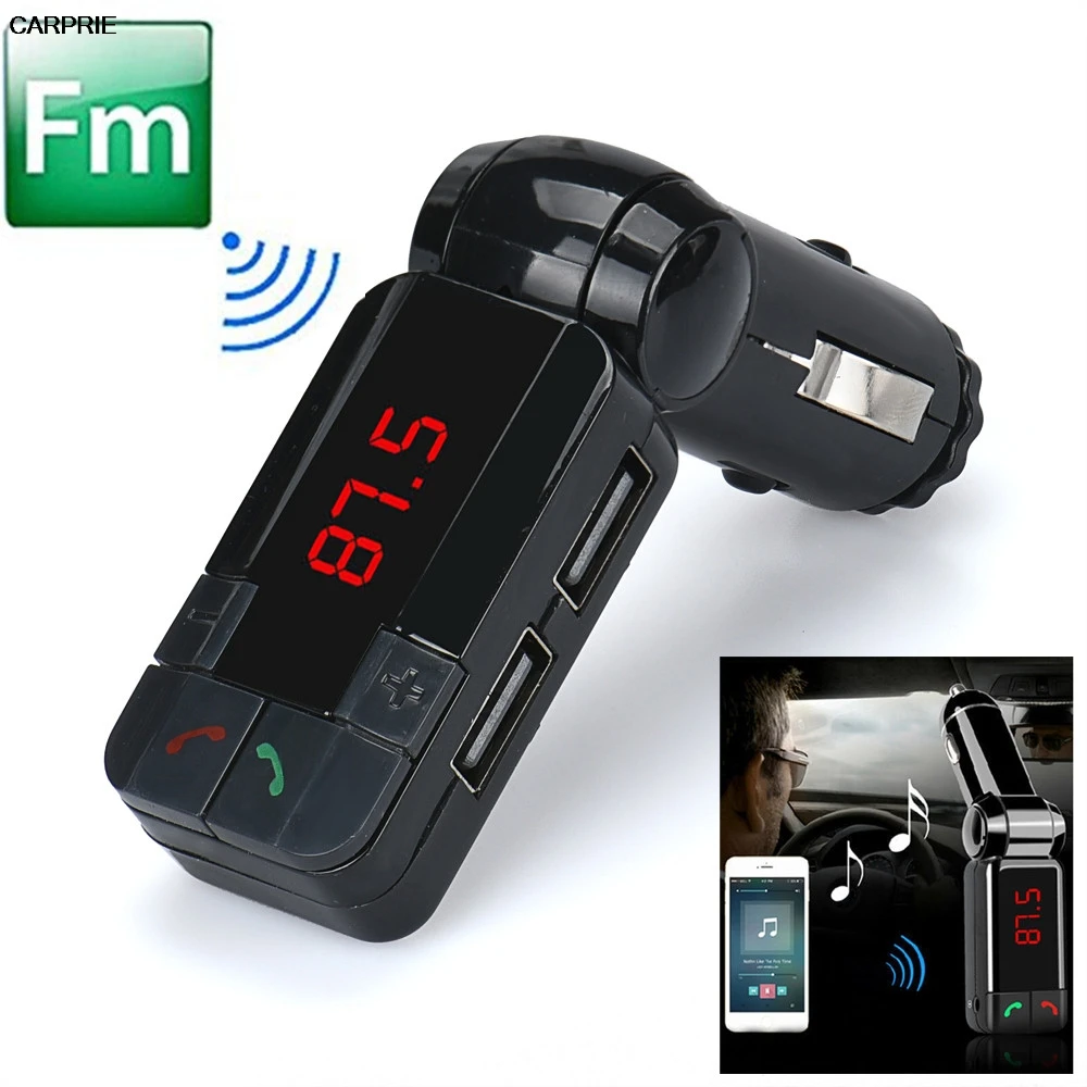 Автомобильный комплект CARPRIE с двумя USB зарядными устройствами беспроводной Bluetooth