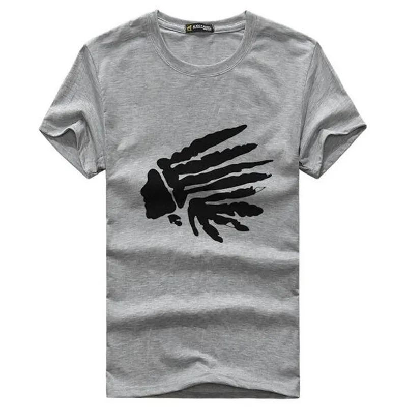 2018 брендовые дизайнерские модные мужские топы с принтом индейцев новые летние