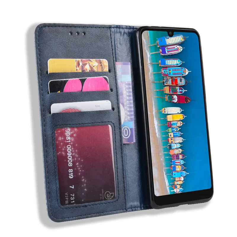 Чехол Alcatel 3, флип, винтажный стиль, PU кожаный бумажник, чехол для телефона Alcatel 3 5053Y 5053D 5053 K, чехол