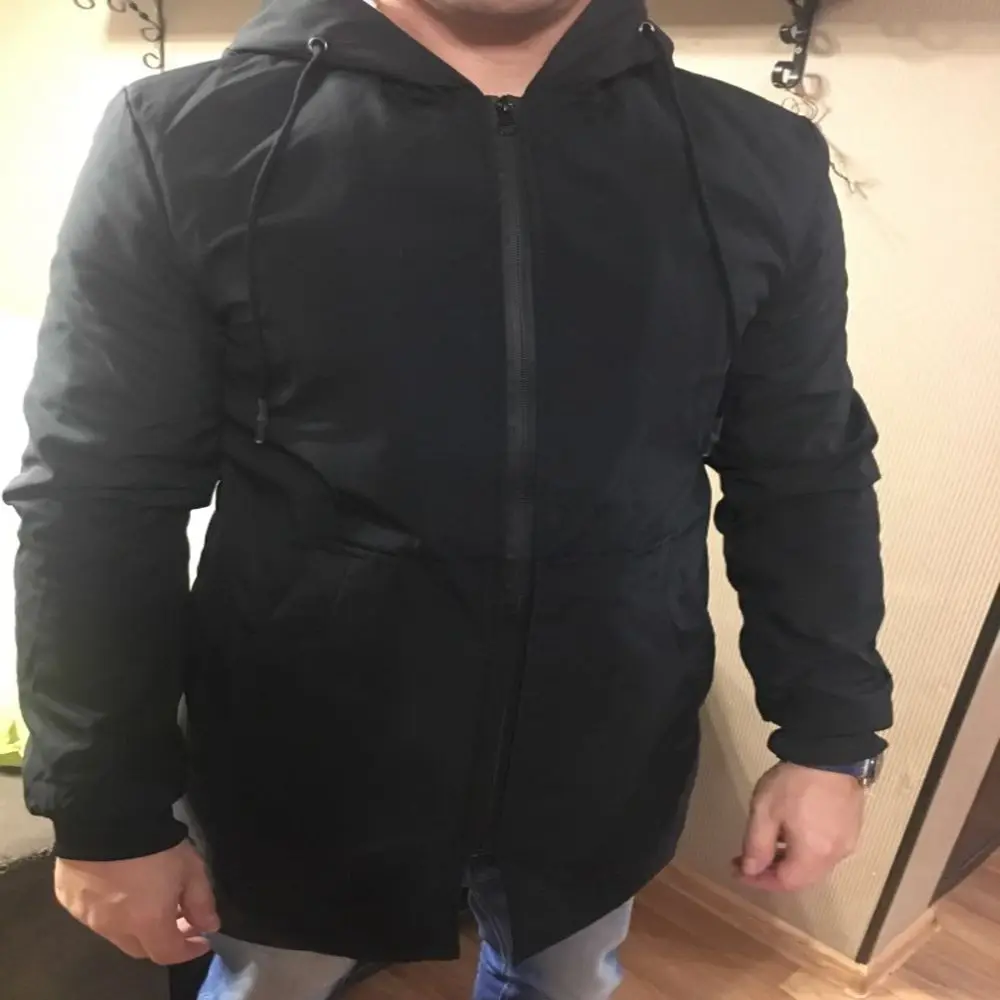 2018 Winter Jacket men hooded Slim velvet Parka Hombre long Jacket coat cashmere mens windbreaker Parkas cotton youth clothing