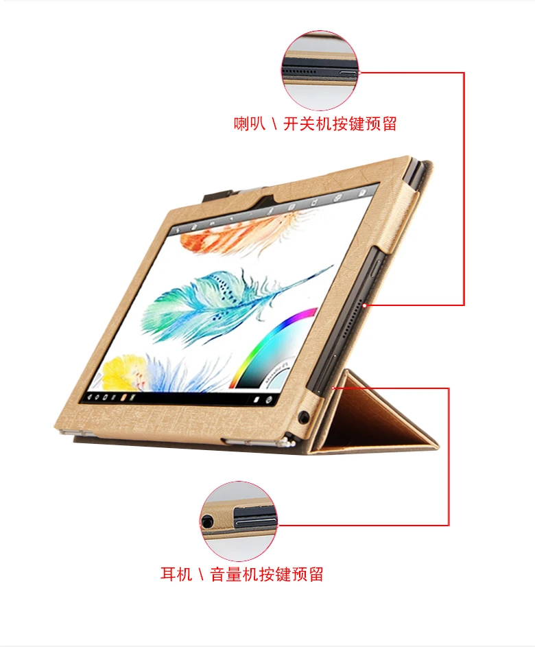 Высококачественный чехол для lenovo Yoga Book 10,1, Ультратонкий защитный чехол из искусственной кожи для планшета YogaBook+ ручка