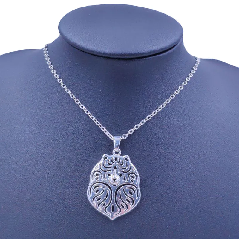 Pomeranian Teddy Necklace Dog Animal Pendant Gold Silver Plated Jewelry For Women Male Female Girls Ladies Kids Boys N029 | Украшения и