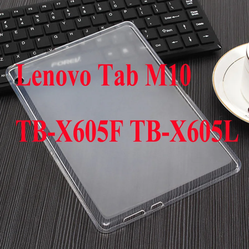 TPU Тонкий чехол с подставкой из искусственной кожи чехол для lenovo Tab M10 TB-X605F 10,1 дюймов чехол для lenovo Tab M10 10,1 чехол для планшета - Цвет: TPU